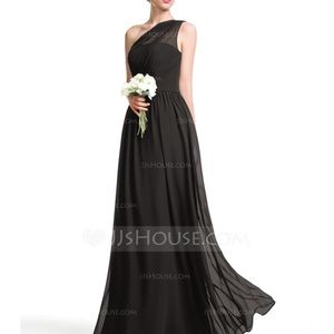 JJs HOUSE One Shoulder Floor Length Dress